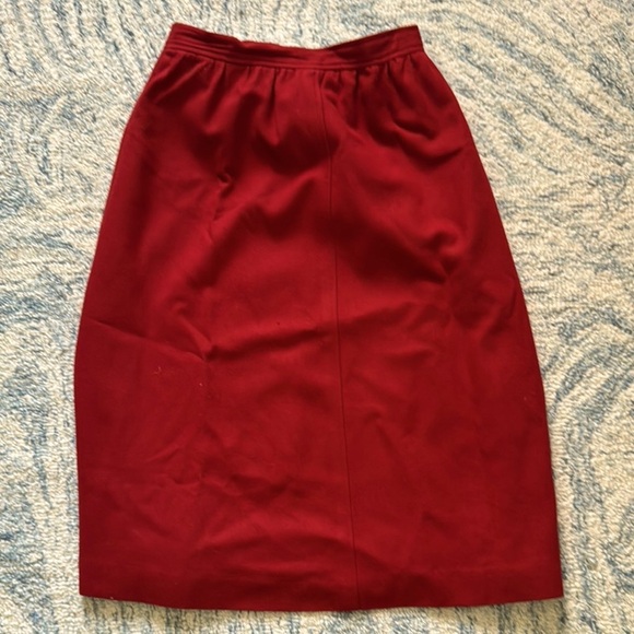 Evan Picone rust wool lined a line vintage skirt 10 - Picture 1 of 5